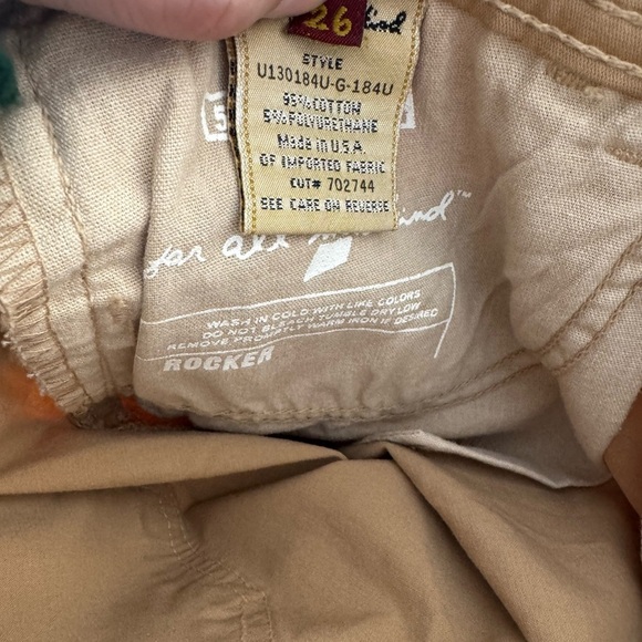 7 For All Mankind Rocker Jeans 26 Ultra Low Rise Bootcut Flare Y2K Made in USA - Picture 15 of 15